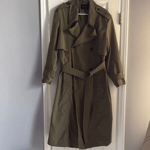 Olive Green Trench Coat